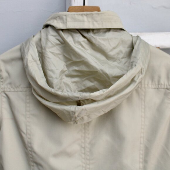 Classic Elements VTG Y2K Tan Khaki Utility Weather Resistant Jackets Size Small - Picture 6 of 11
